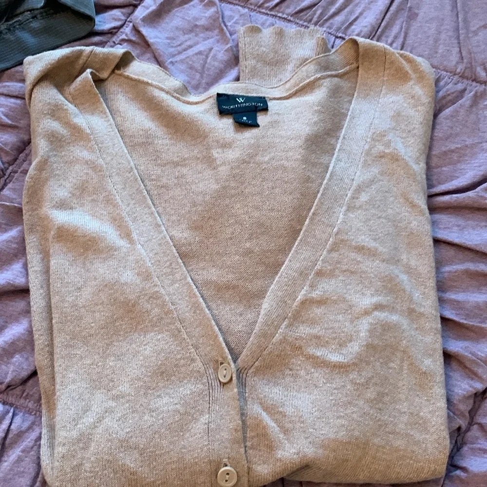 Worthington cotton rayon and  nylon twin set.‎ Worn a few times.